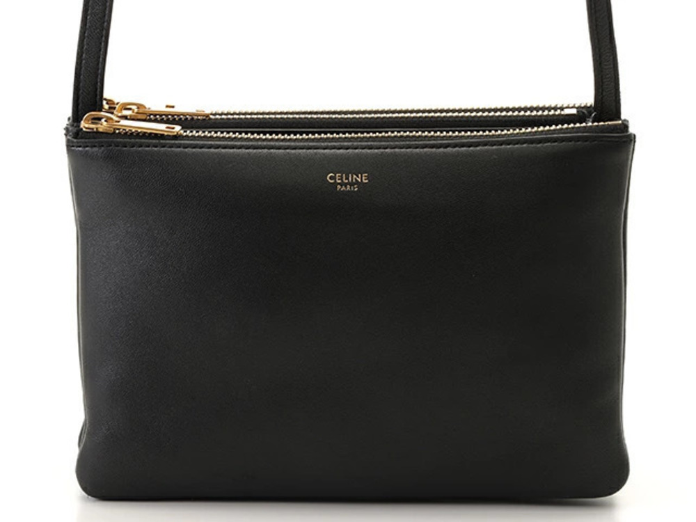 Celine Trio Bag Black Lambskin